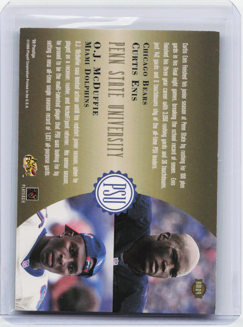 1999 Playoff Prestige SSD #AM29 Curtis Enis / O.J. McDuffie Alma Maters