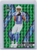 2025 Panini Mosaic #43 Quentin Johnston Mosaic Green