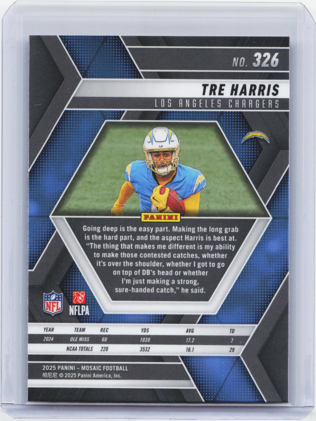 2025 Panini Mosaic #326 Tre Harris