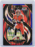 2024 Panini Select #127 Joe Burrow Red & Blue Prizm Shock