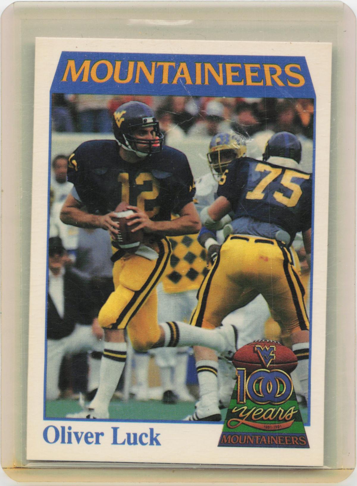 1991 College Classics West Virginia Mountaineers #23 Oliver Luck