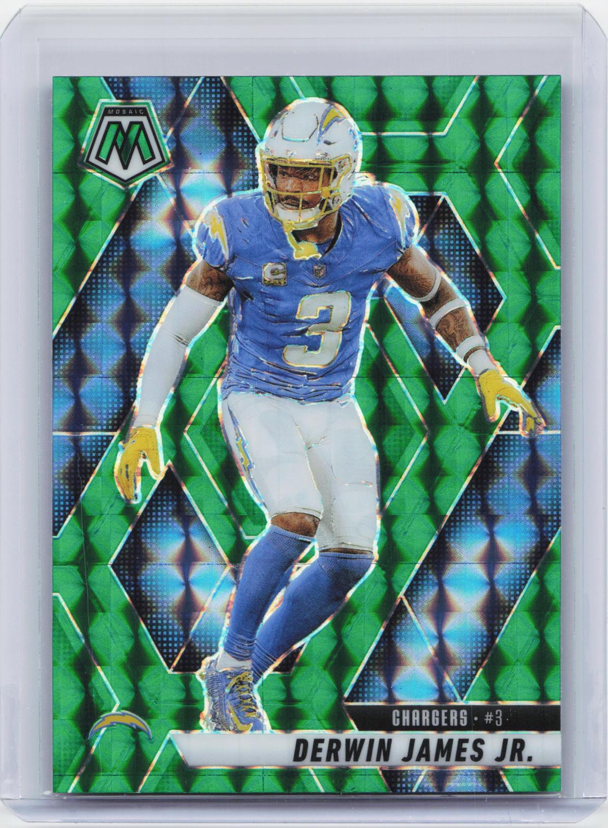 2025 Panini Mosaic #168 Derwin James Jr. Mosaic Green