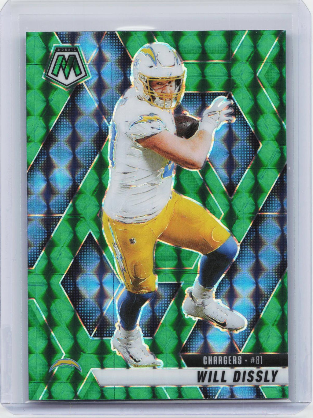 2025 Panini Mosaic #114 Will Dissly Mosaic Green