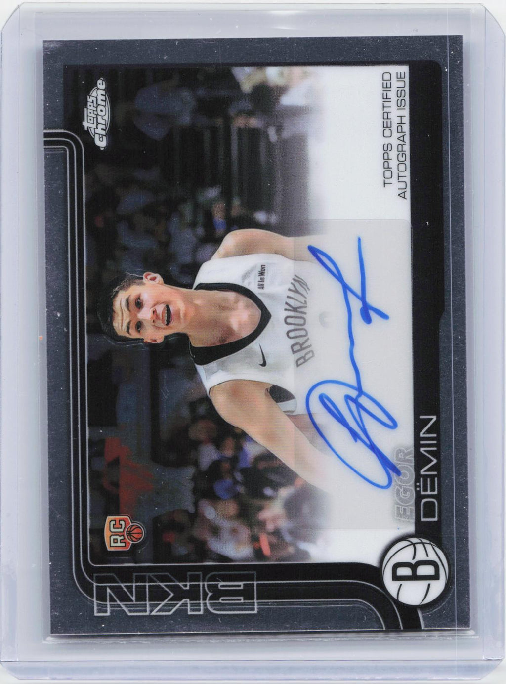 2025-26 Topps Chrome #TCAR-ED Egor Dëmin Chrome Rookie Autographs