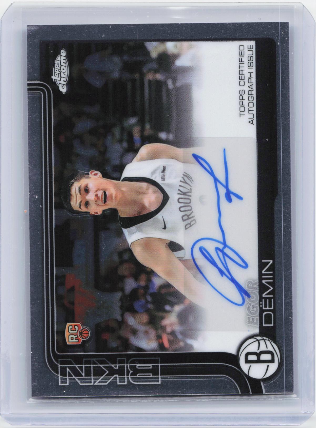 2025-26 Topps Chrome #TCAR-ED Egor Dëmin Chrome Rookie Autographs