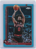 2025-26 Topps Chrome #80 Coby White Teal Refractor #/299