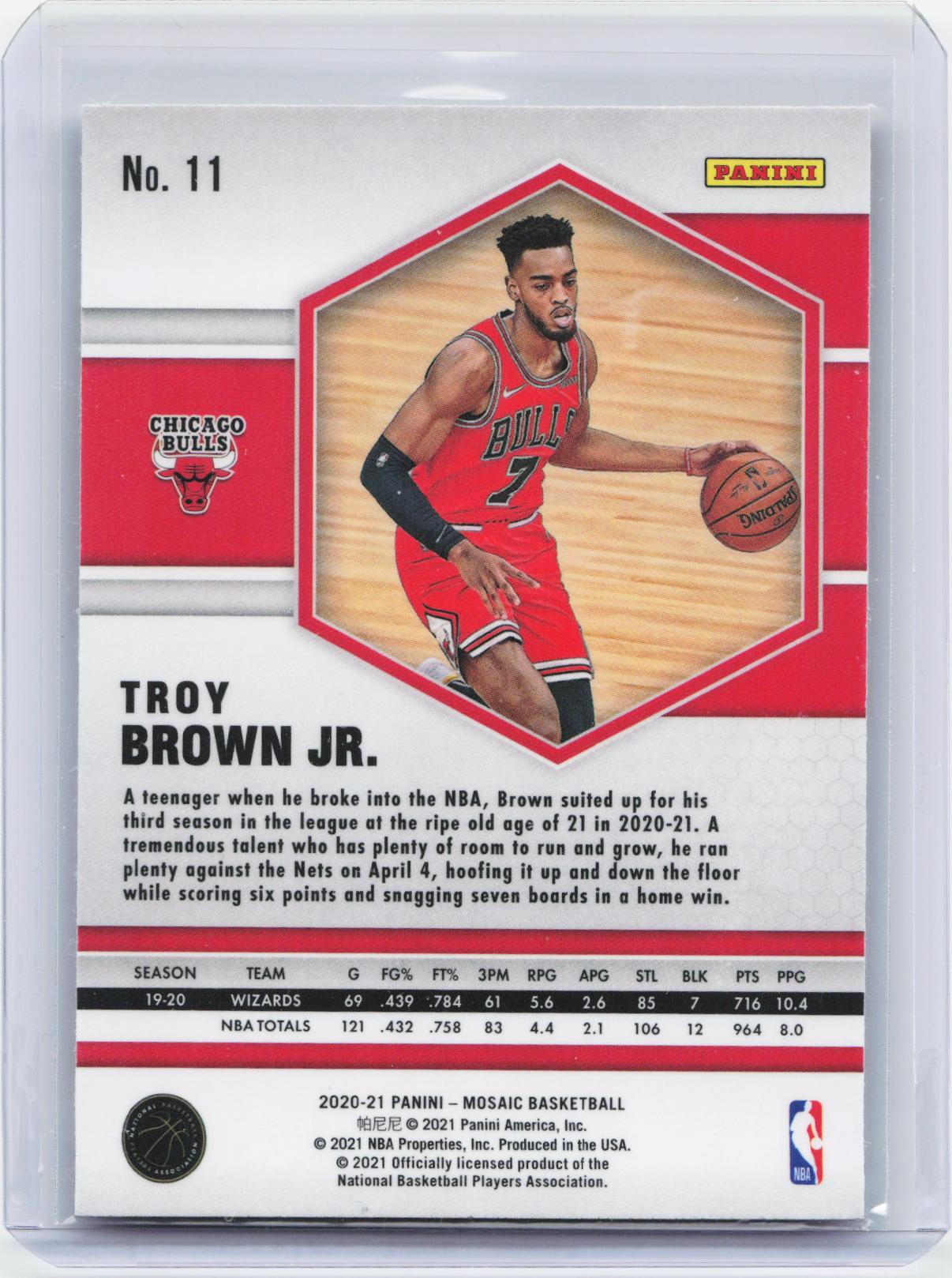 2020-21 Panini Mosaic #11 Troy Brown Jr.