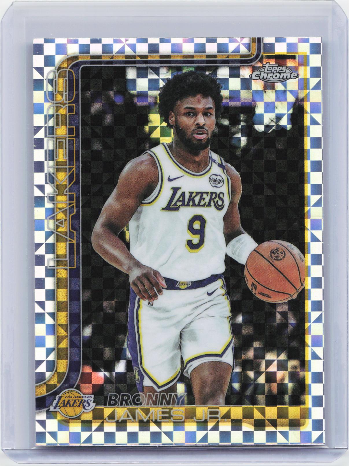 2025-26 Topps Chrome #182 Bronny James Jr. X-Fractor