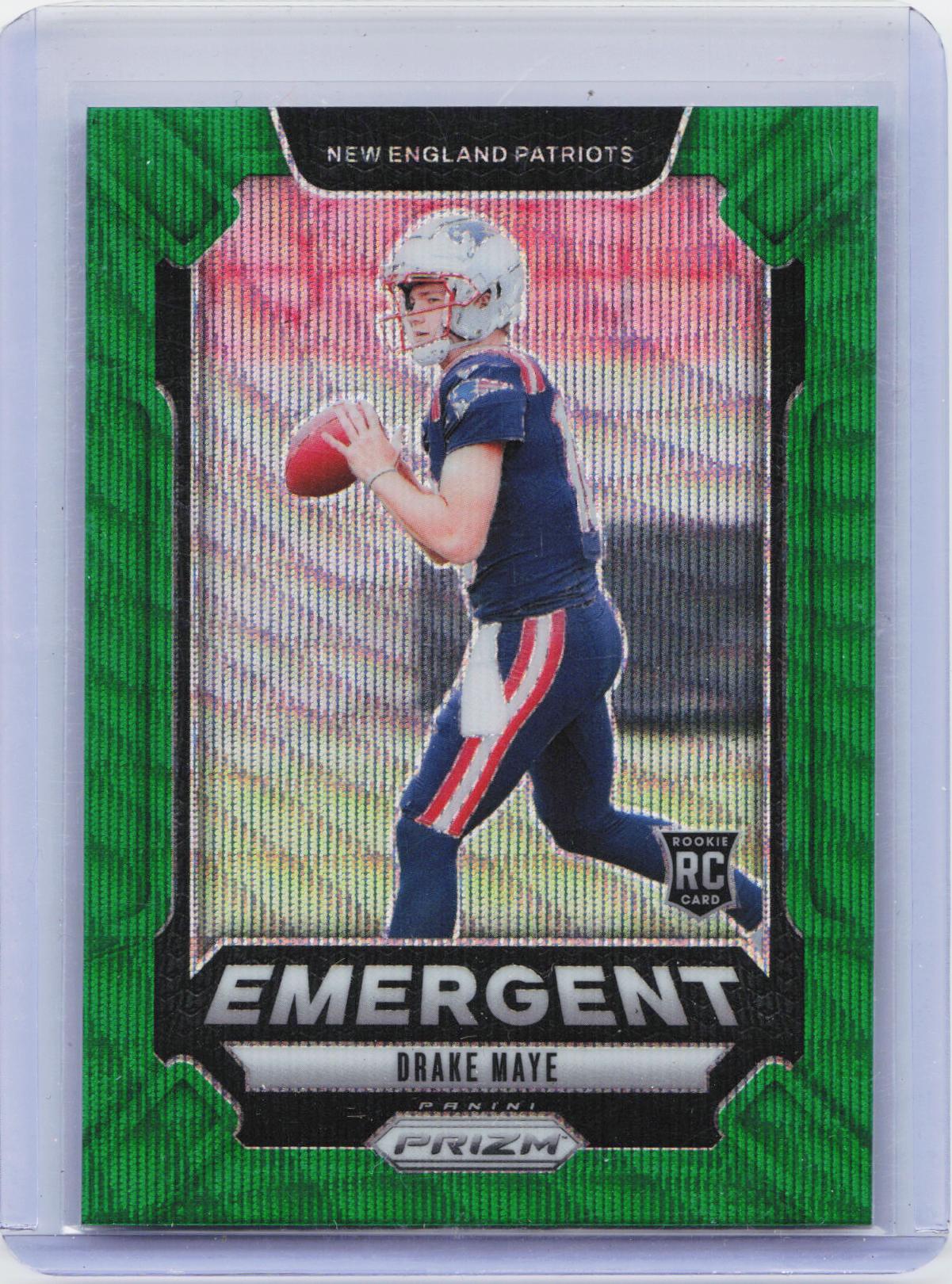 2024 Panini Prizm - Emergent Green Wave Prizm #4 Drake Maye