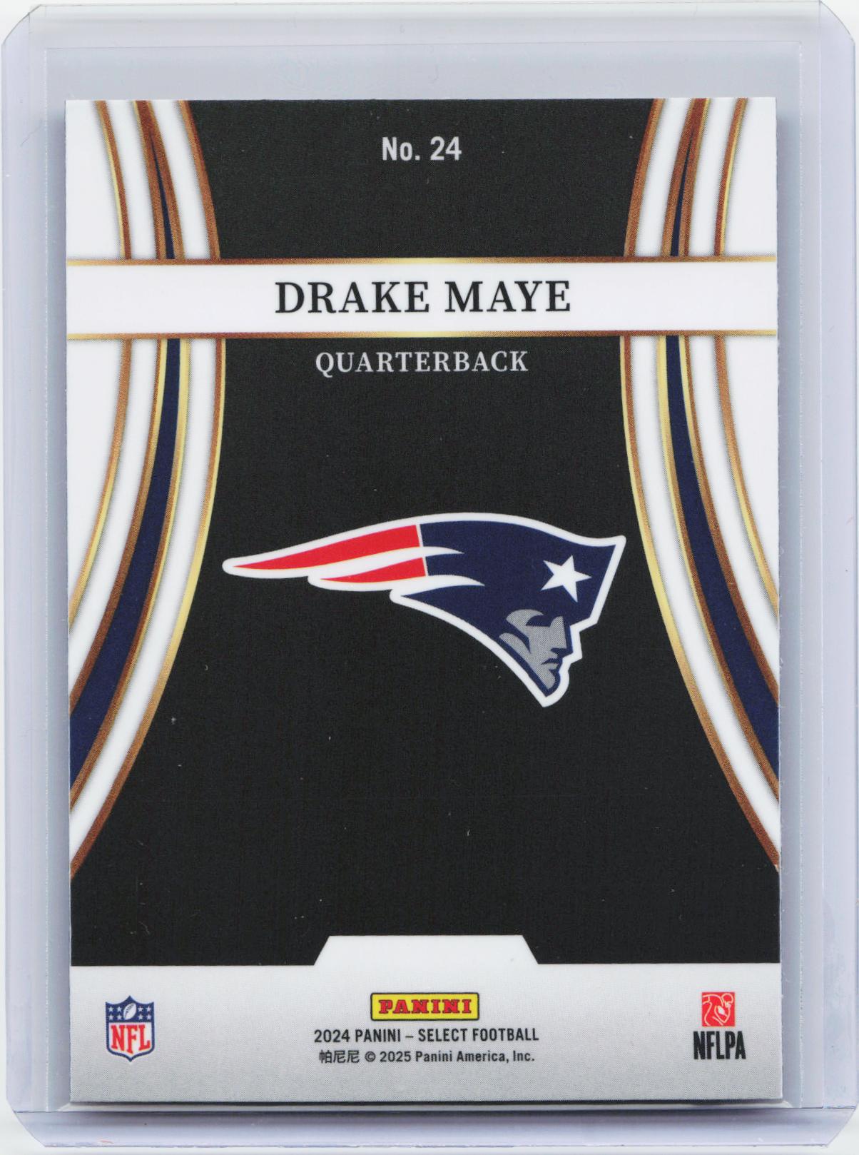 2024 Panini Select #24 Drake Maye Turbocharged