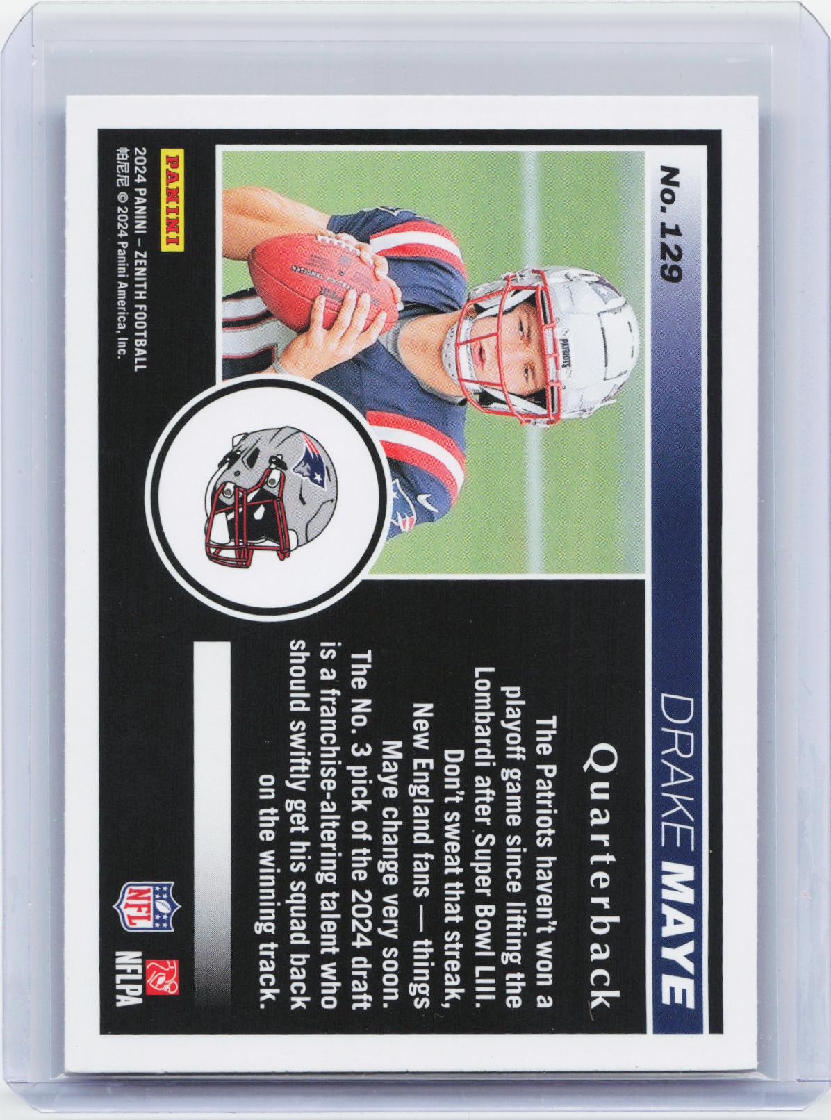 2024 Panini Zenith #129 Drake Maye Retail