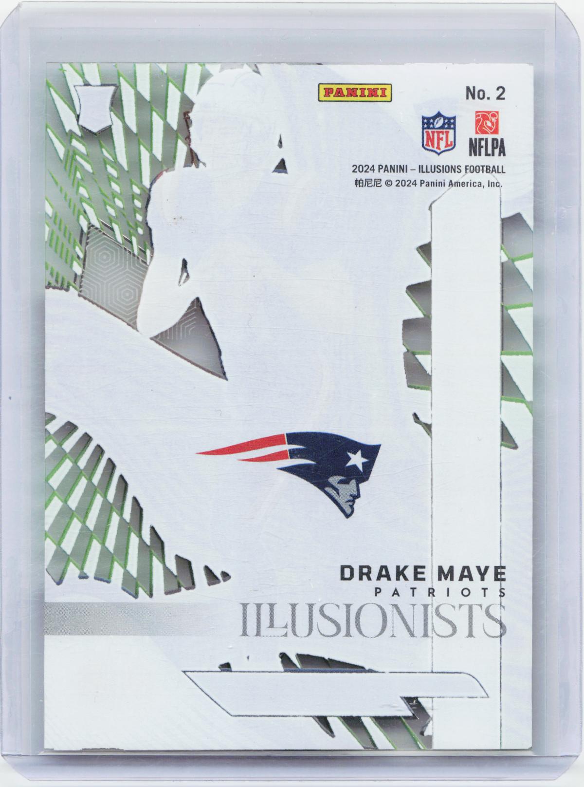2024 Panini Illusions #2 Drake Maye Illusionists