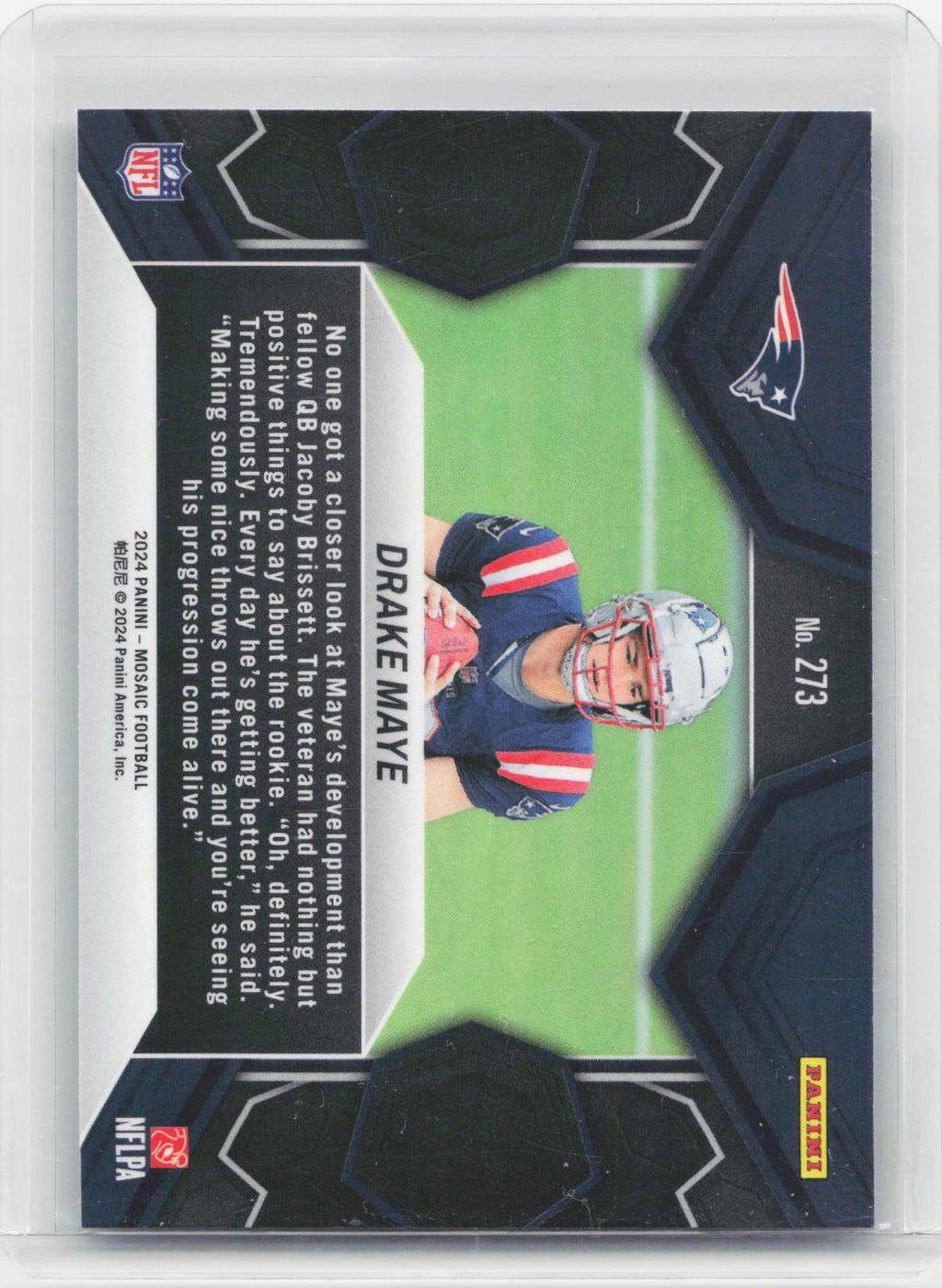 2024 Panini Mosaic #273 Drake Maye