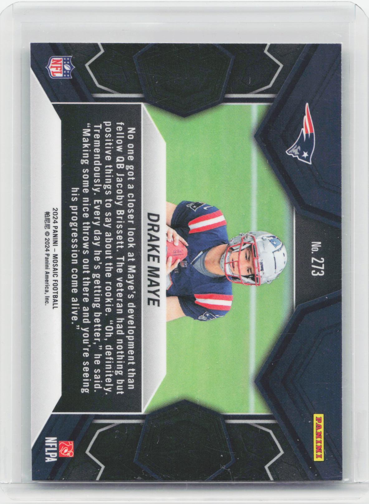 2024 Panini Mosaic #273 Drake Maye