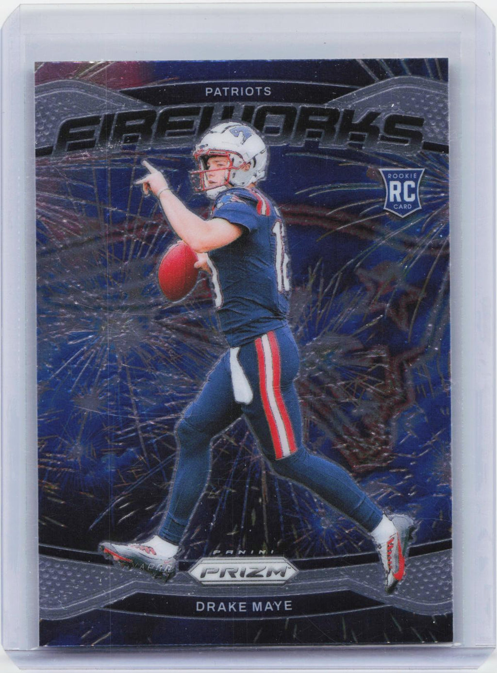 2024 Panini Prizm - Fireworks #22 Drake Maye