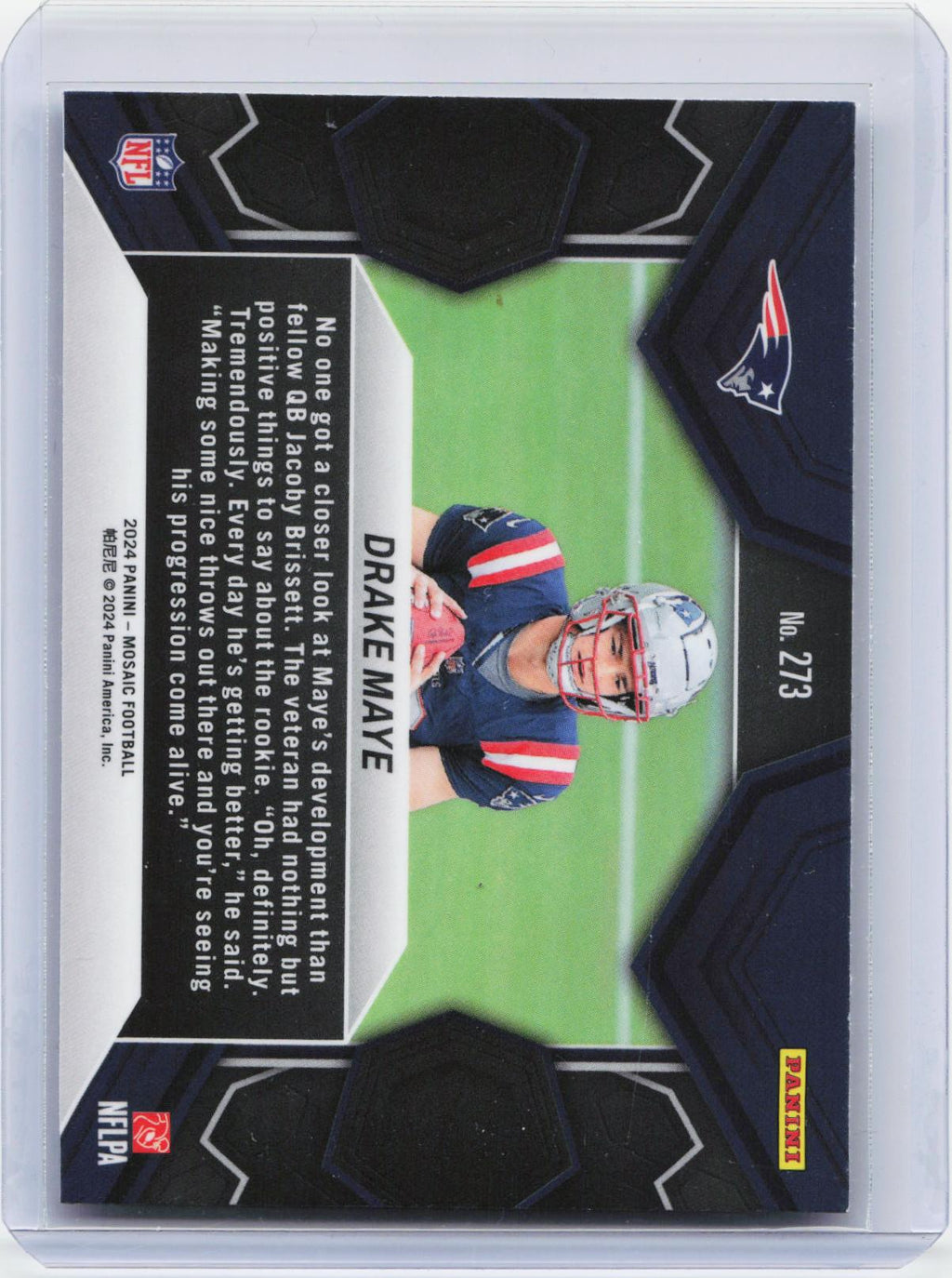 2024 Panini Mosaic #273 Drake Maye