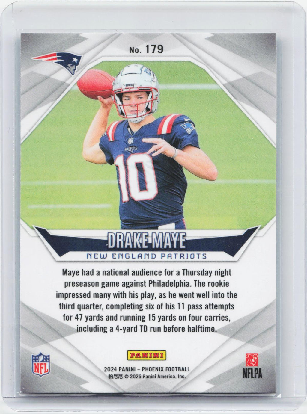 2024 Panini Phoenix #179 Drake Maye