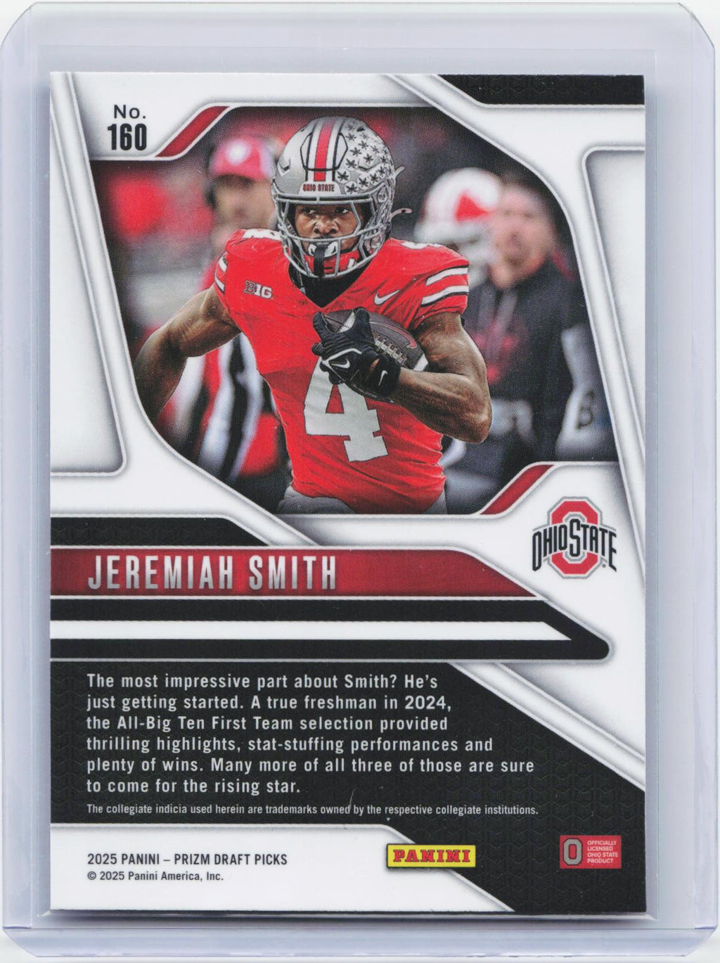 2025 Panini Prizm Draft Picks #160 Jeremiah Smith