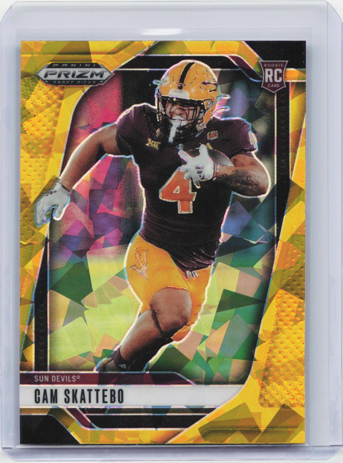 2025 Panini Prizm Draft Picks #9 Cam Skattebo Prizms Gold Ice