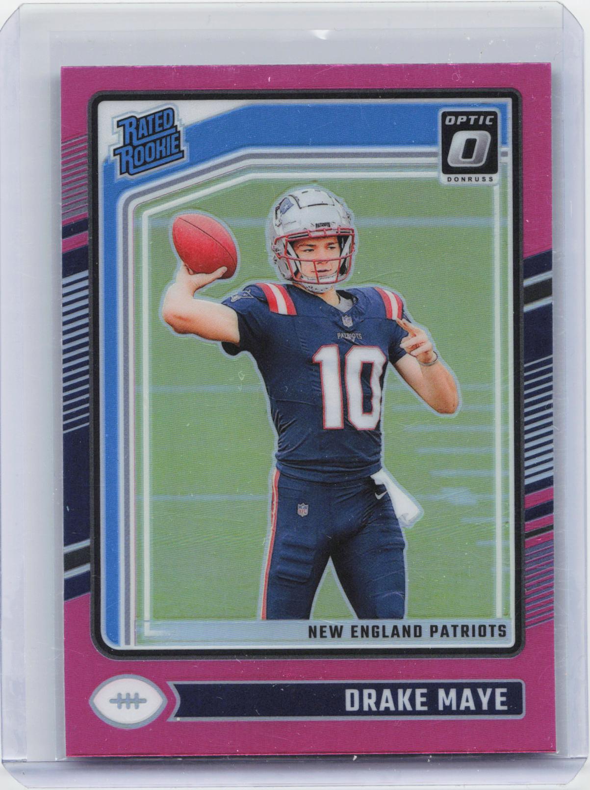 2024 Donruss Optic #229 Drake Maye Pink