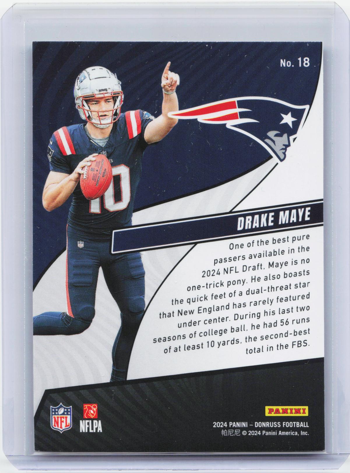 2024 Donruss #18 Drake Maye Rookie Revolution