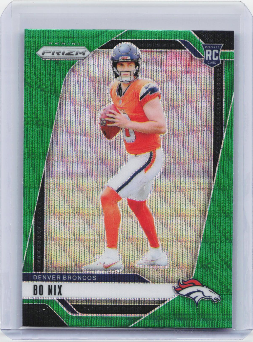 2024 Panini Prizm #309 Bo Nix Green Wave