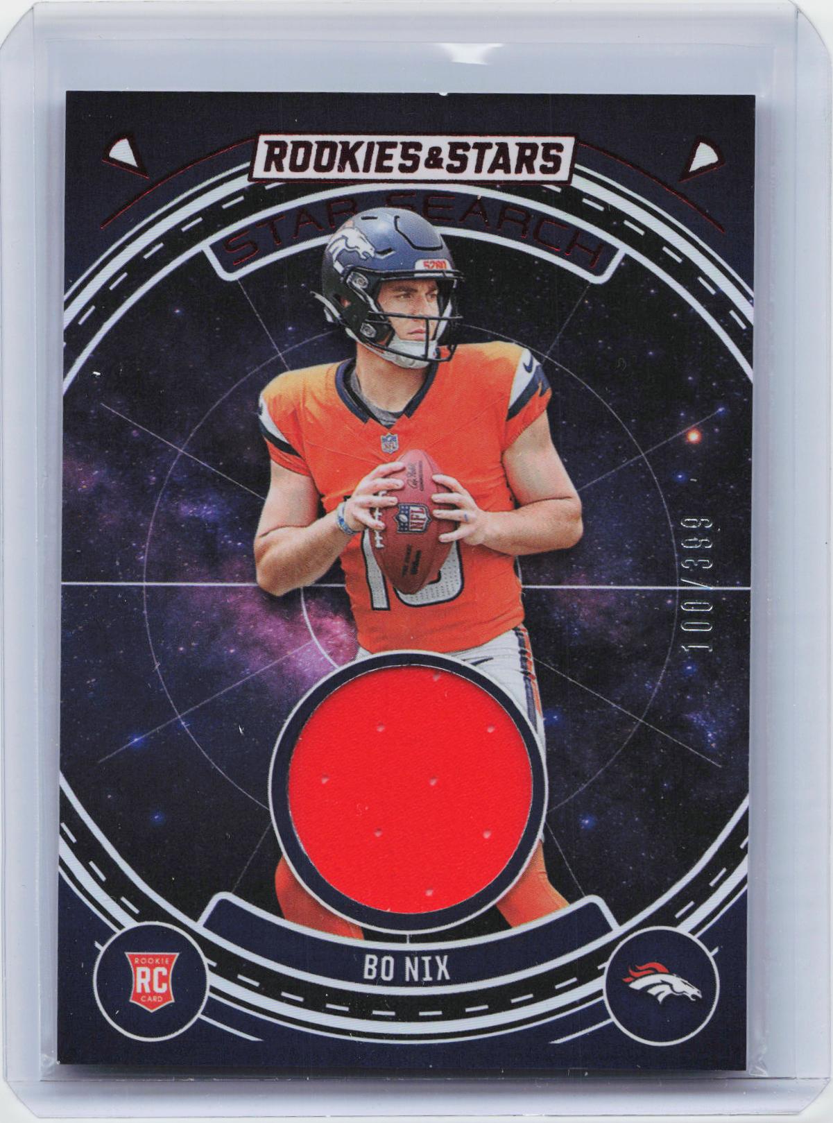 2024 Panini Rookies & Stars #YO-BNX Bo Nix Year One Longevity #/399