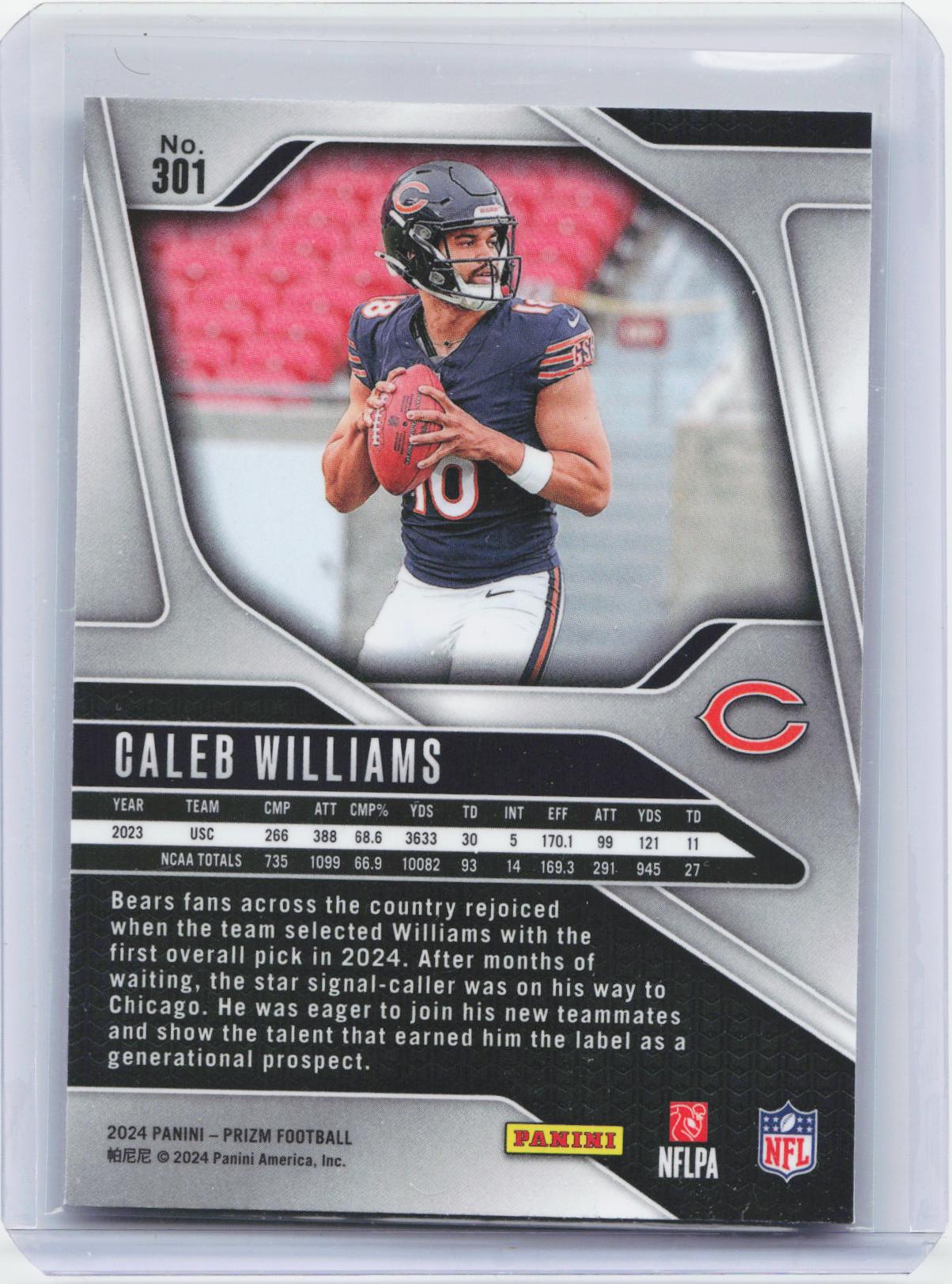 2024 Panini Prizm #301 Caleb Williams