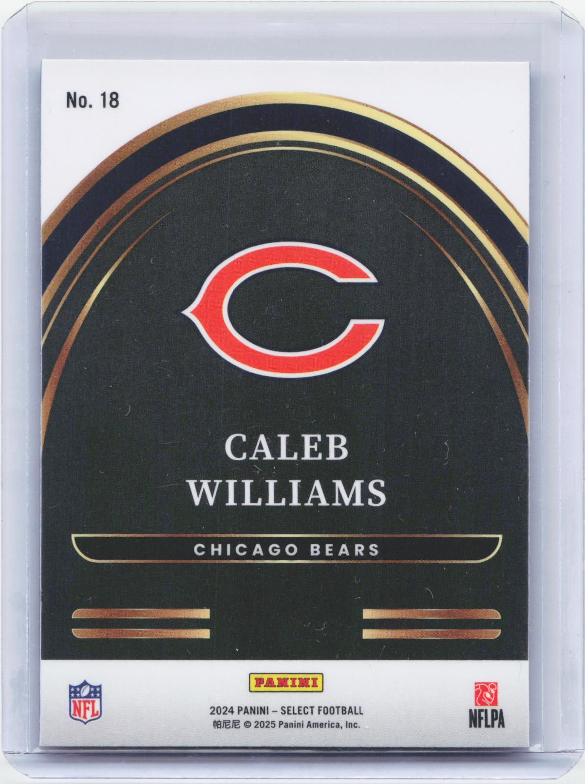 2024 Panini Select #18 Caleb Williams Select Future