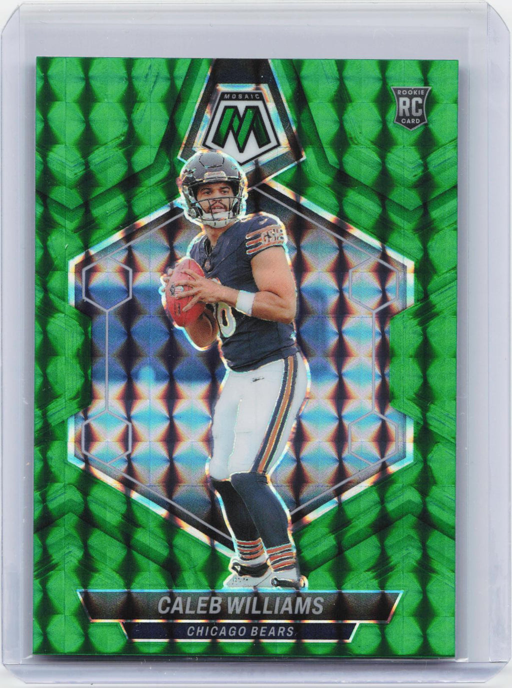 2024 Panini Mosaic #301 Caleb Williams Mosaic Green