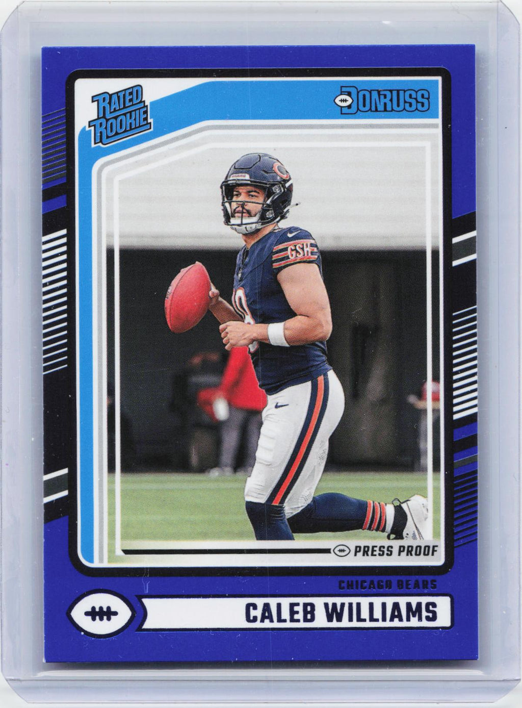 2024 Donruss - Press Proof Blue #327 Caleb Williams