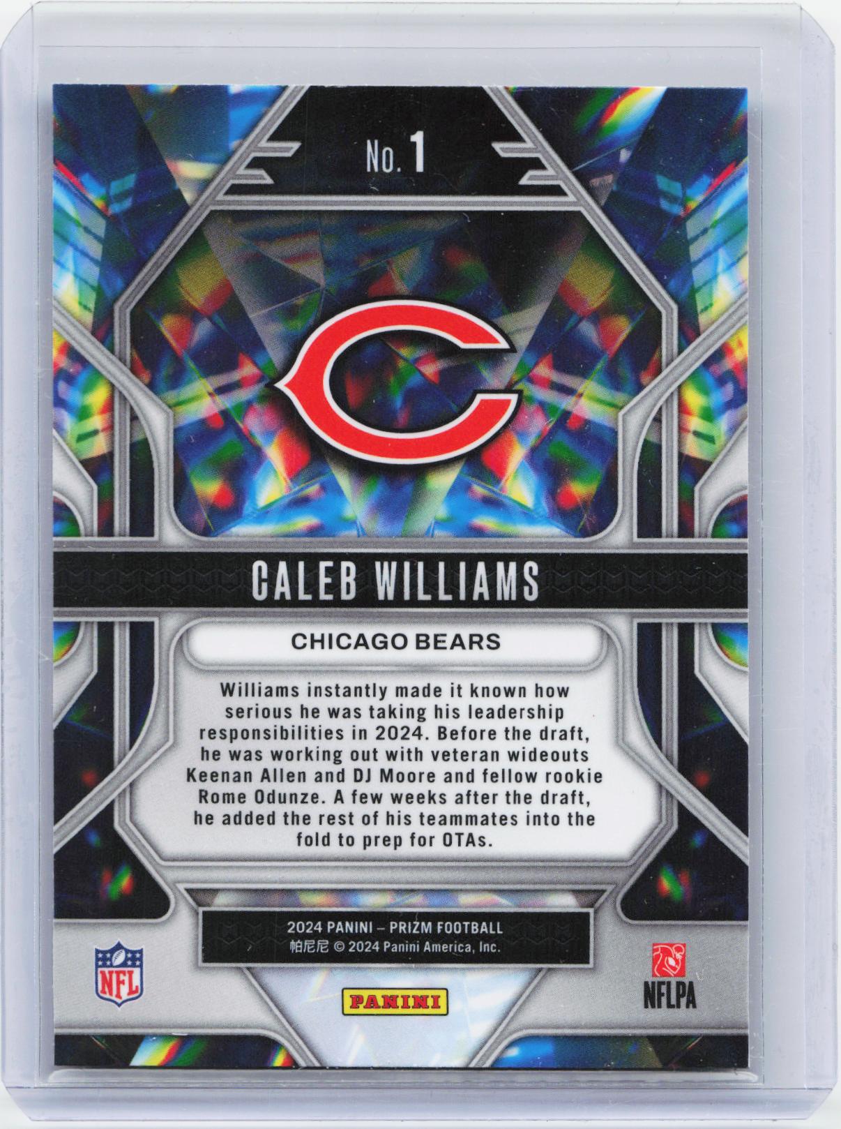 2024 Panini Prizm - Prizmatic #1 Caleb Williams