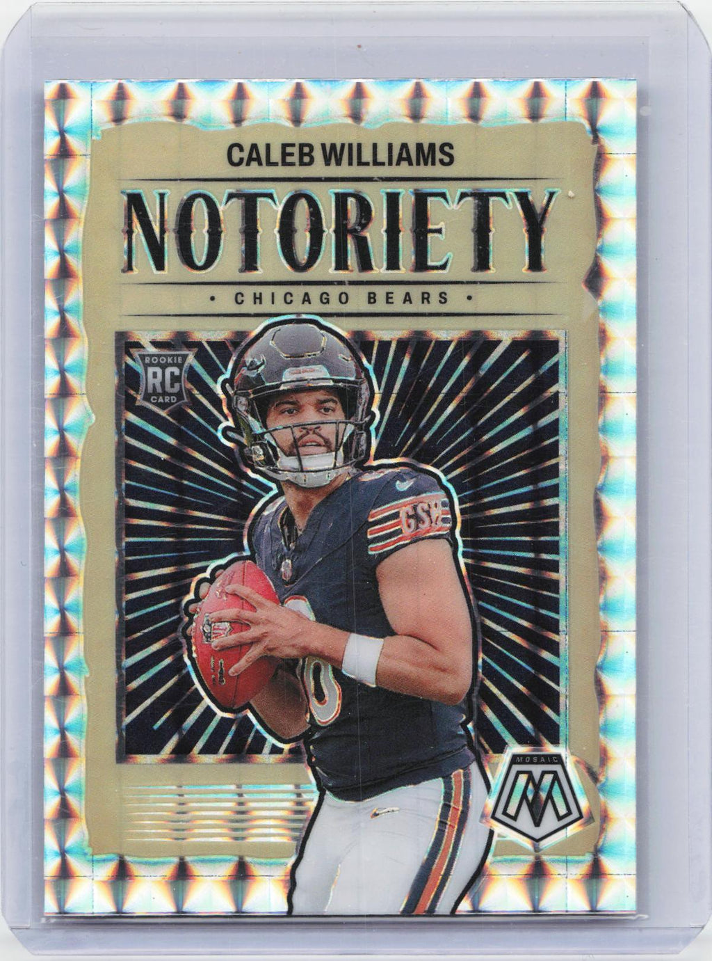 2024 Panini Mosaic #18 Caleb Williams Notoriety Mosaic