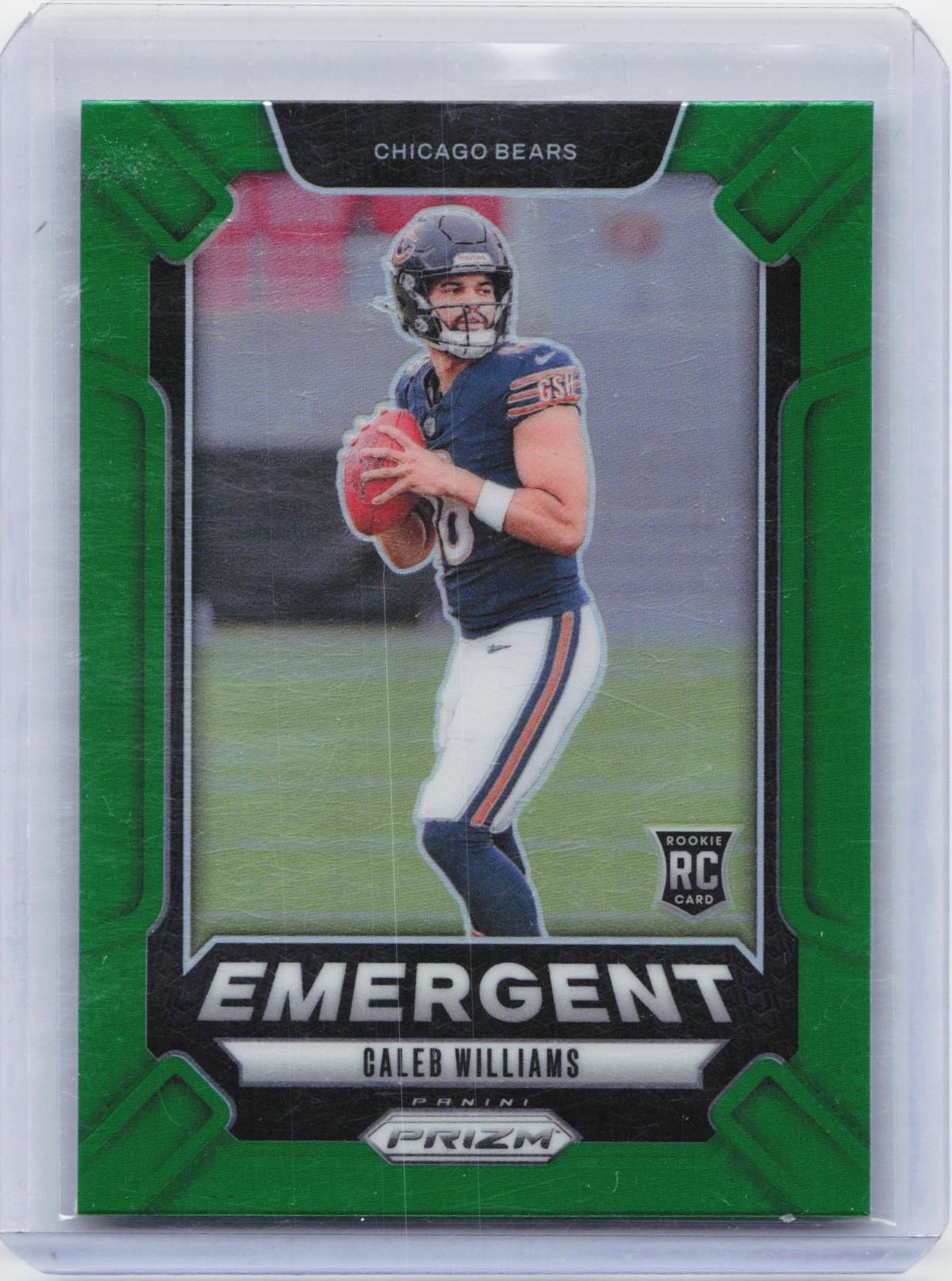 2024 Panini Prizm - Emergent Green Prizm #1 Caleb Williams