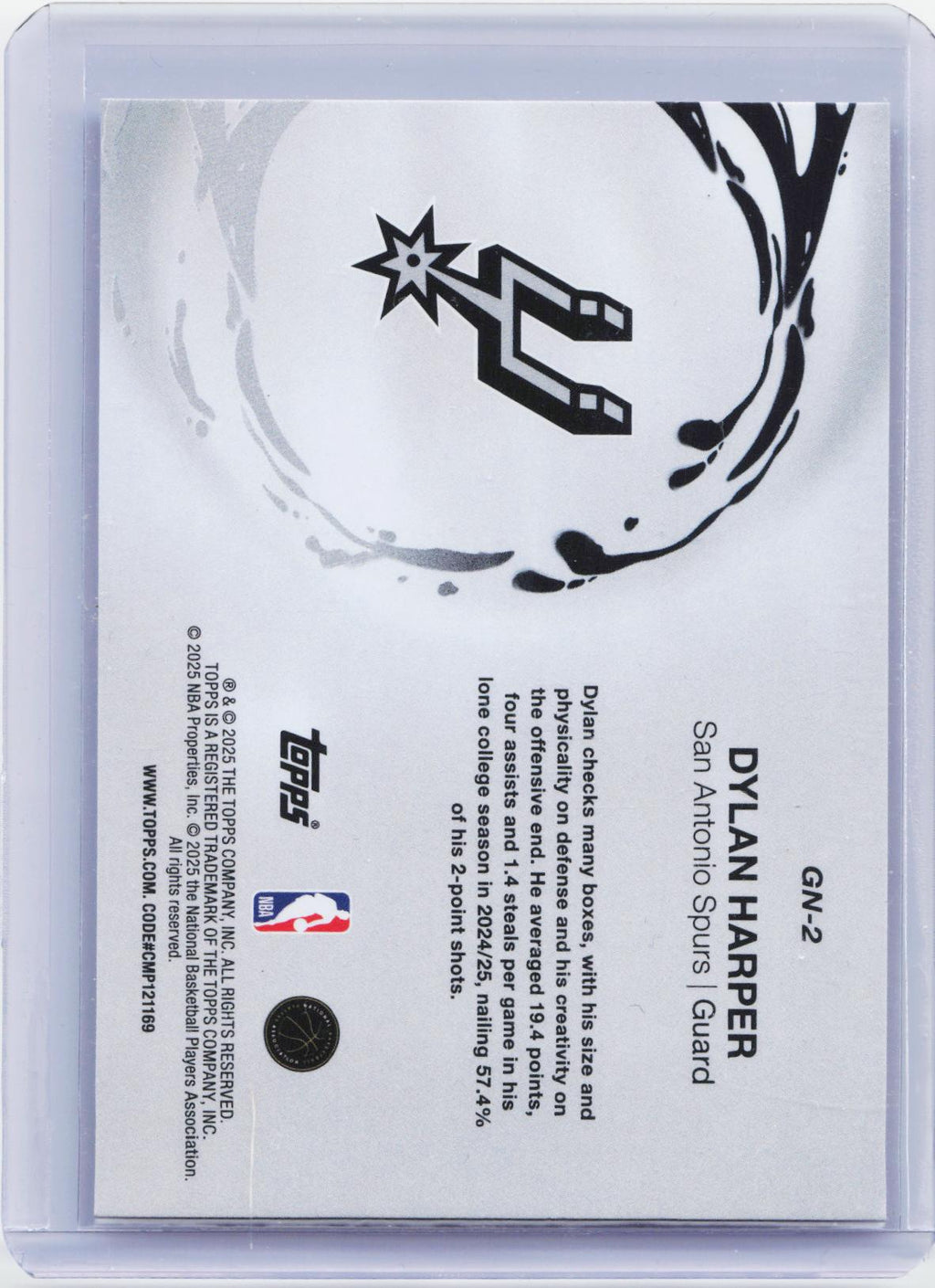 2025-26 Topps #GN-2 Dylan Harper Generation Now