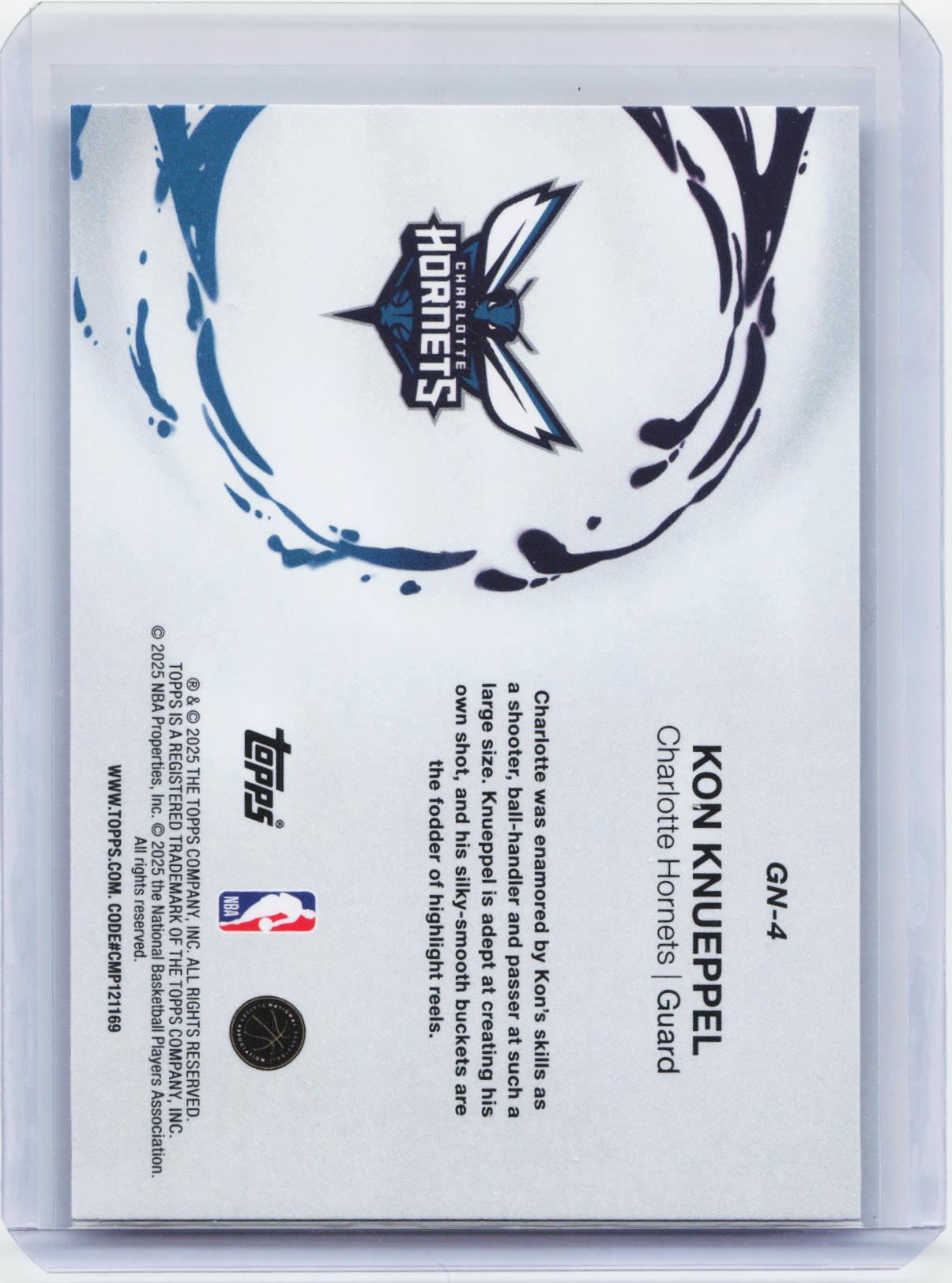 2025-26 Topps #GN-4 Kon Knueppel Generation Now