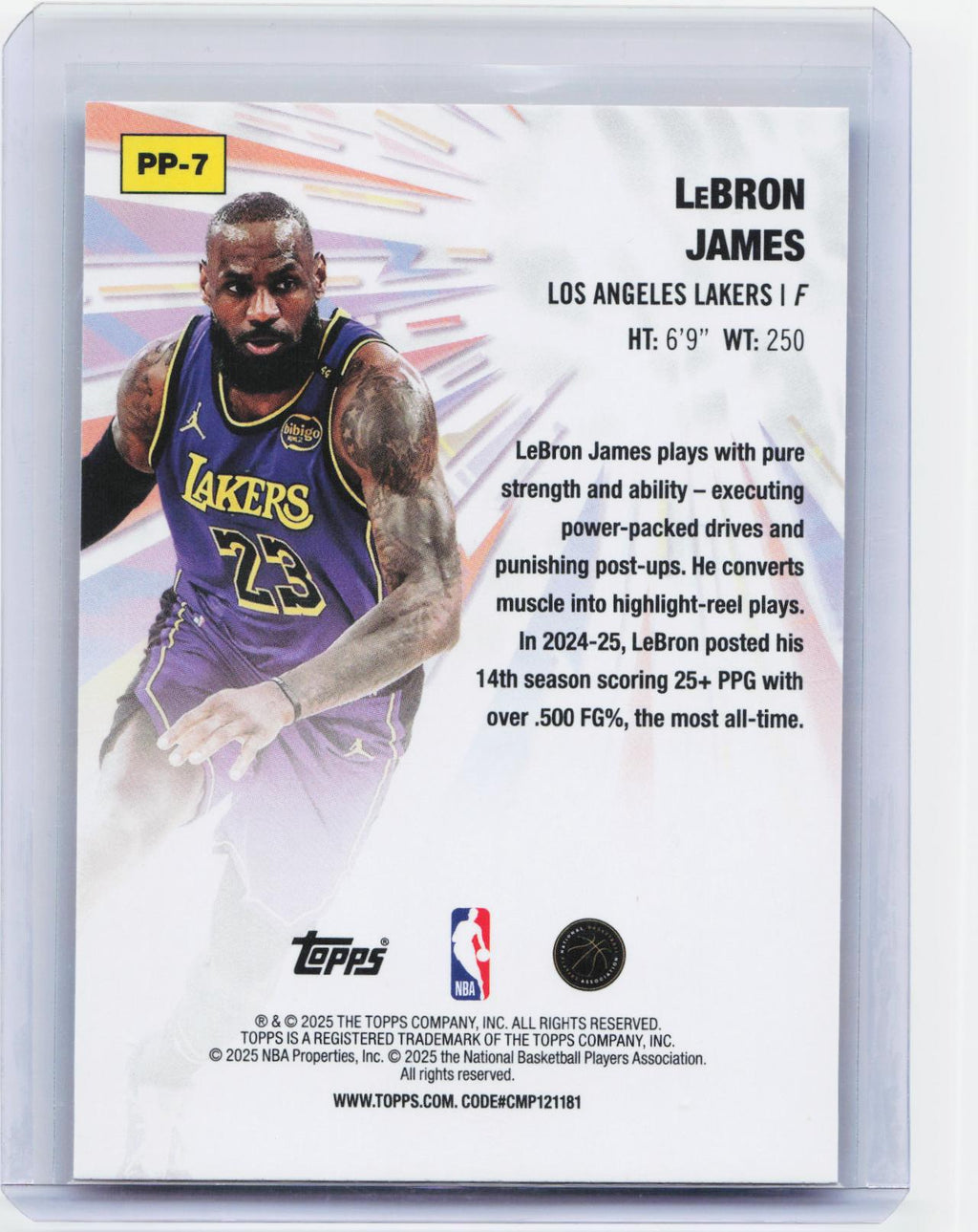 2025-26 Topps #PP-7 LeBron James Power Players