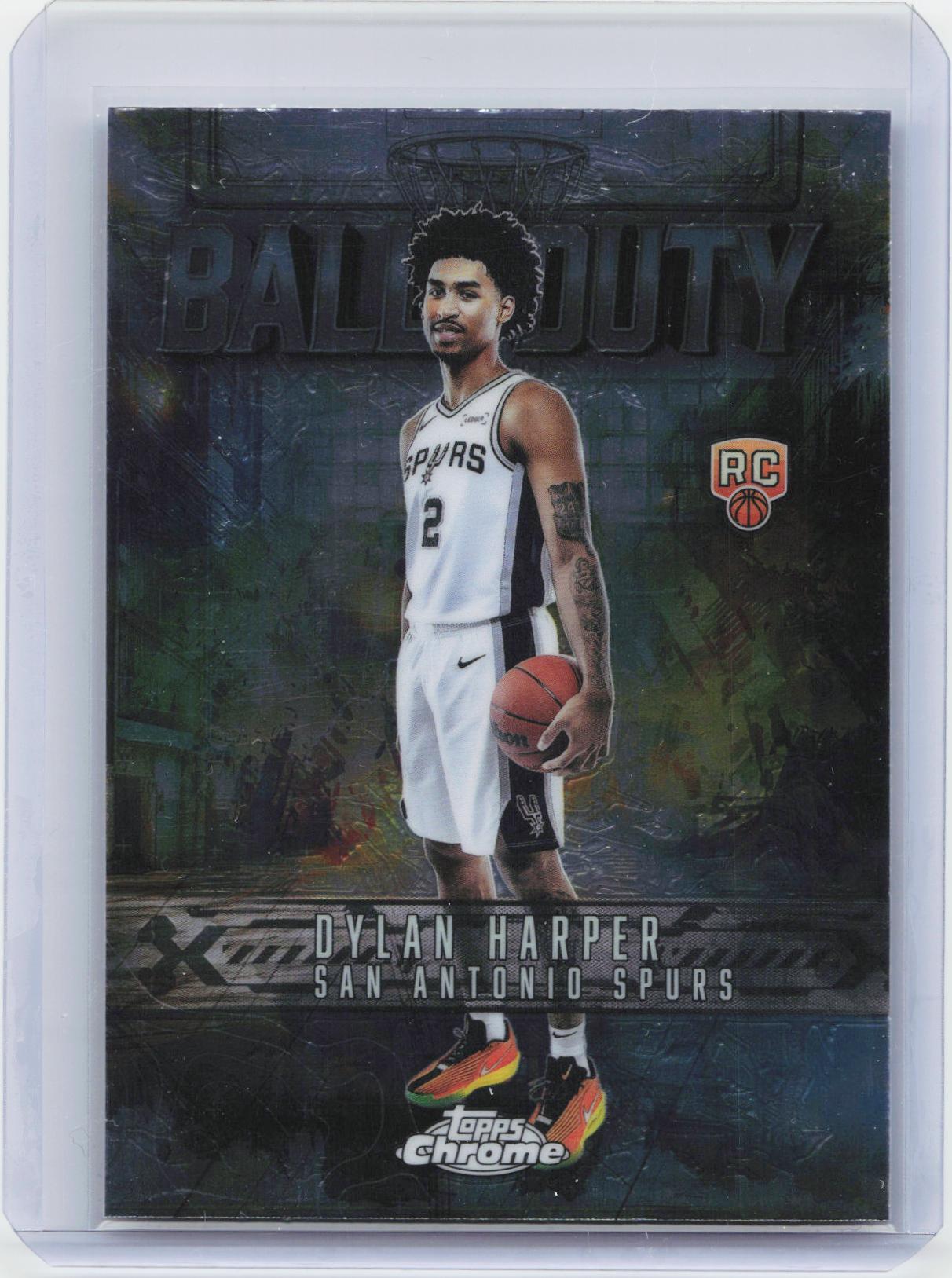 2025-26 Topps Chrome #BD-22 Dylan Harper Ball of Duty