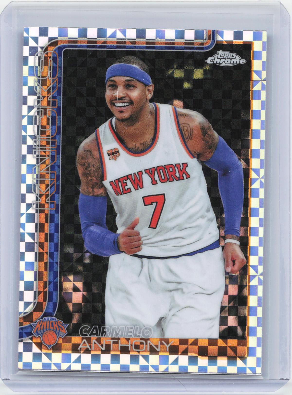2025-26 Topps Chrome #248 Carmelo Anthony X-Fractor