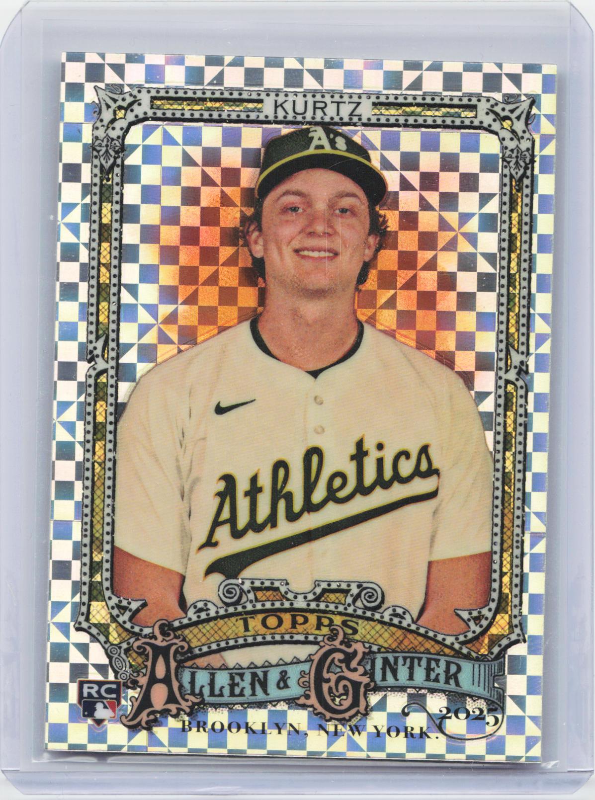 2025 Topps Allen & Ginter #296 Nick Kurtz Chrome X-Fractor