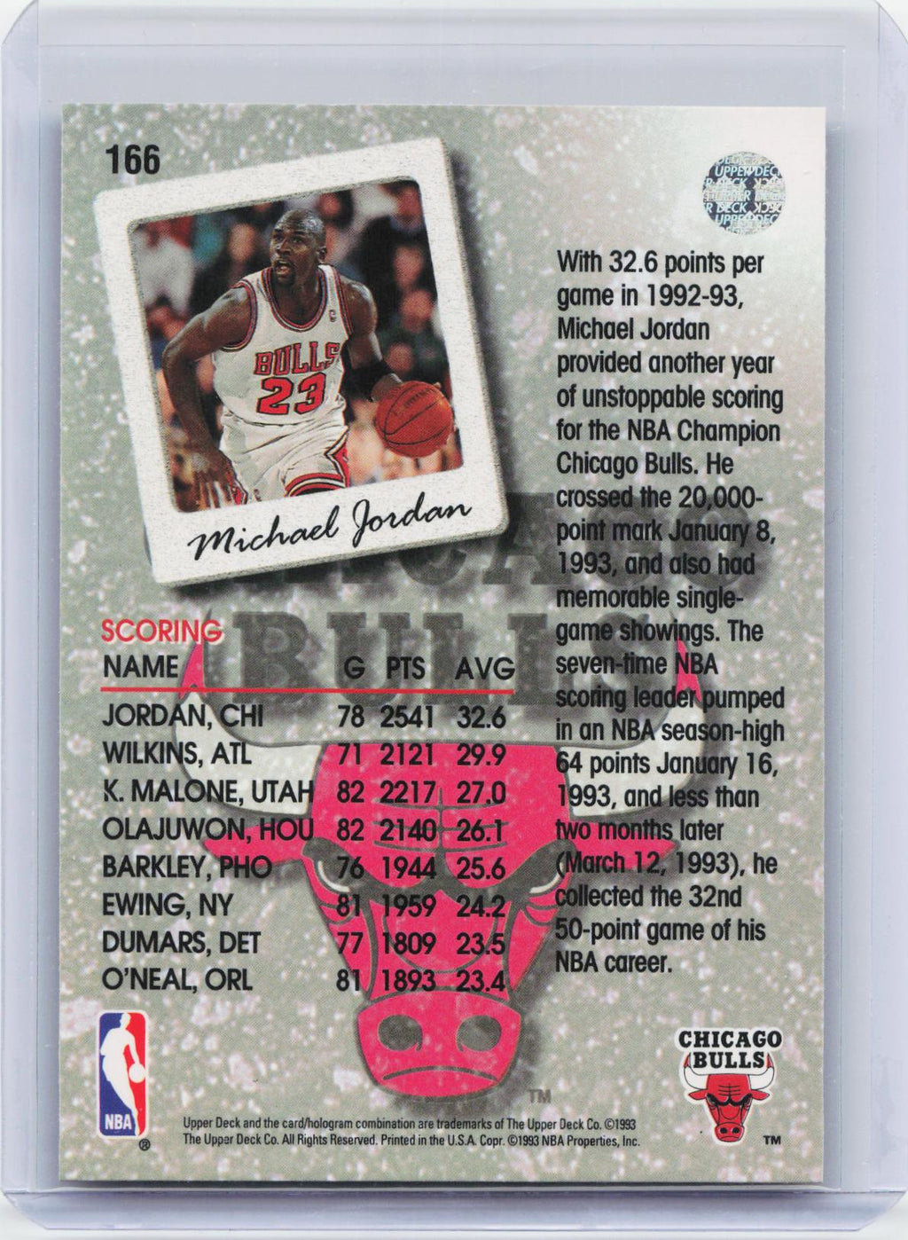 1993-94 Upper Deck #166 Michael Jordan