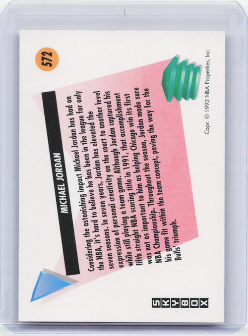 1991-92 SkyBox #572 Michael Jordan