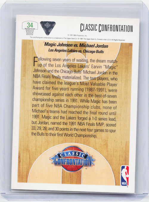 1991-92 Upper Deck #34 Magic vs. Jordan