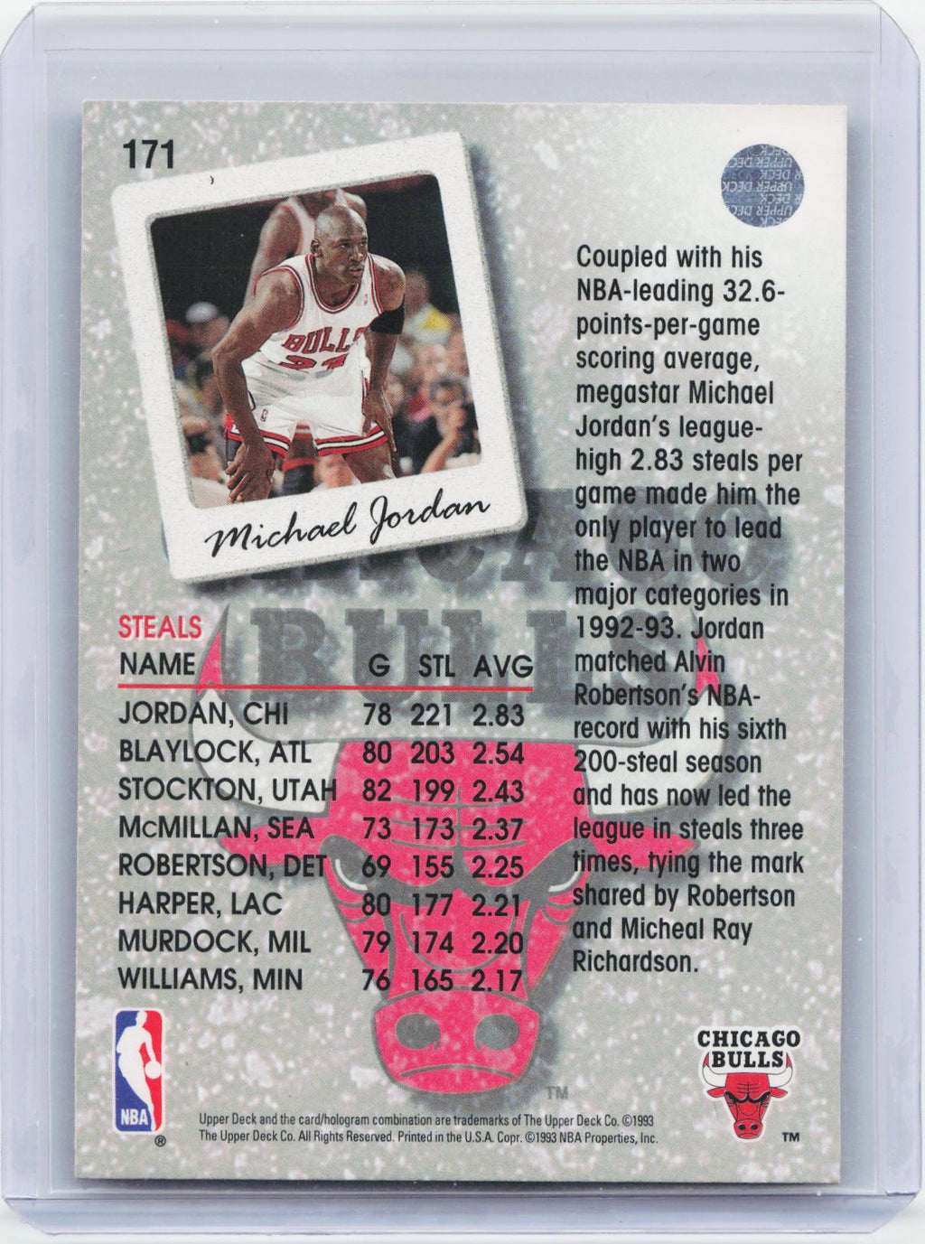 1993-94 Upper Deck #171 Michael Jordan