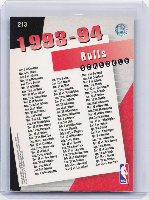 1993-94 Upper Deck #213 Chicago Bulls