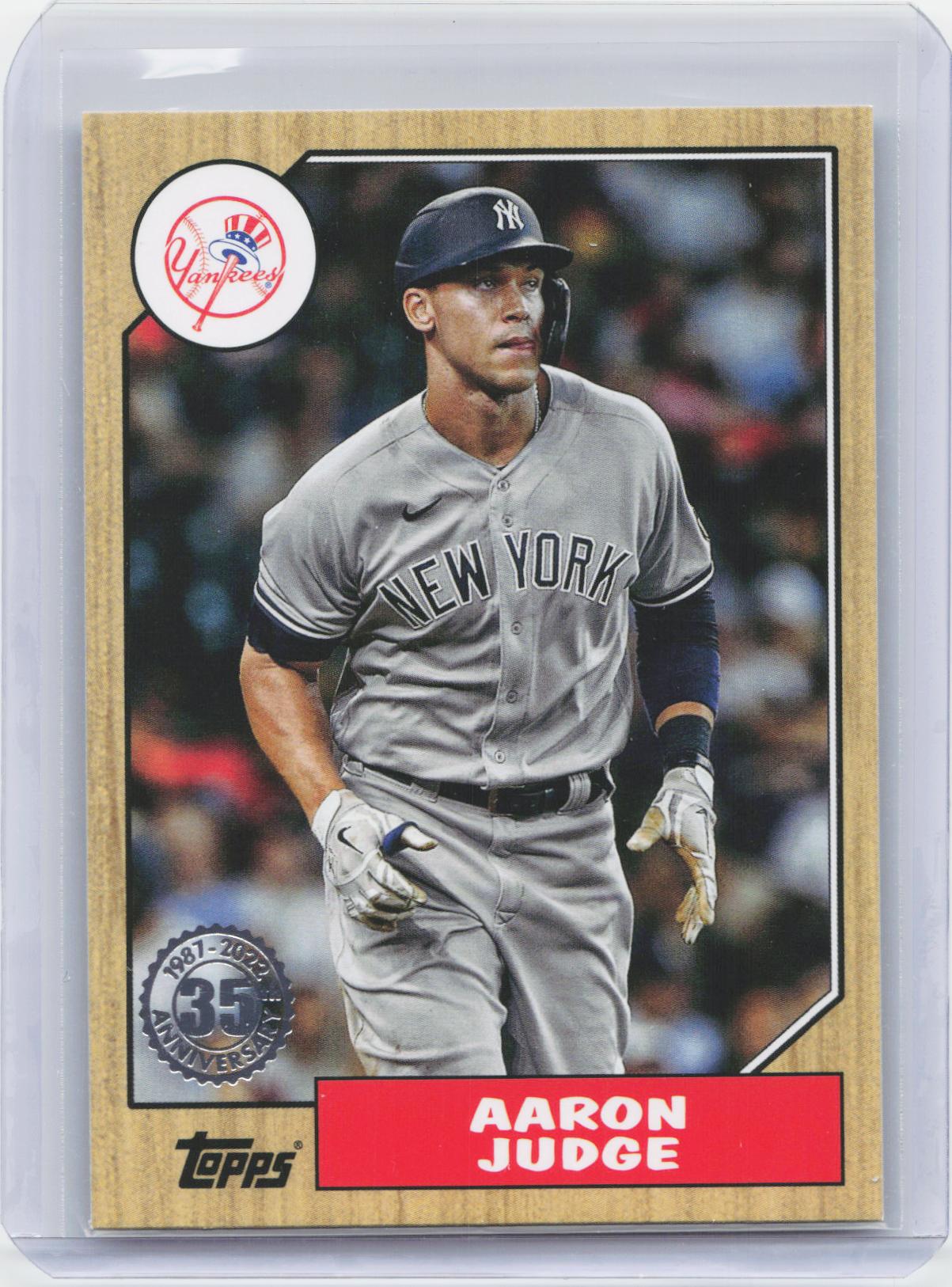 2022 Topps #T87-99 Aaron Judge 1987 Topps Baseball 35th Anniversary (Series One)