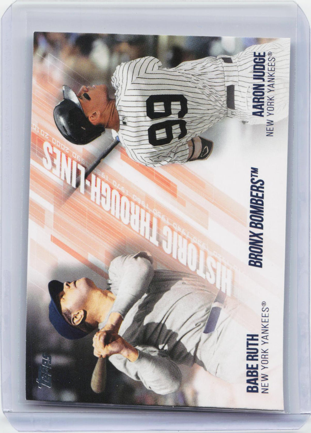 2019 Topps #HTL-6 Aaron Judge / Babe Ruth Historic Through-Lines
