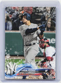 2018 Topps Holiday #HMW99 Aaron Judge Metallic Snowflake