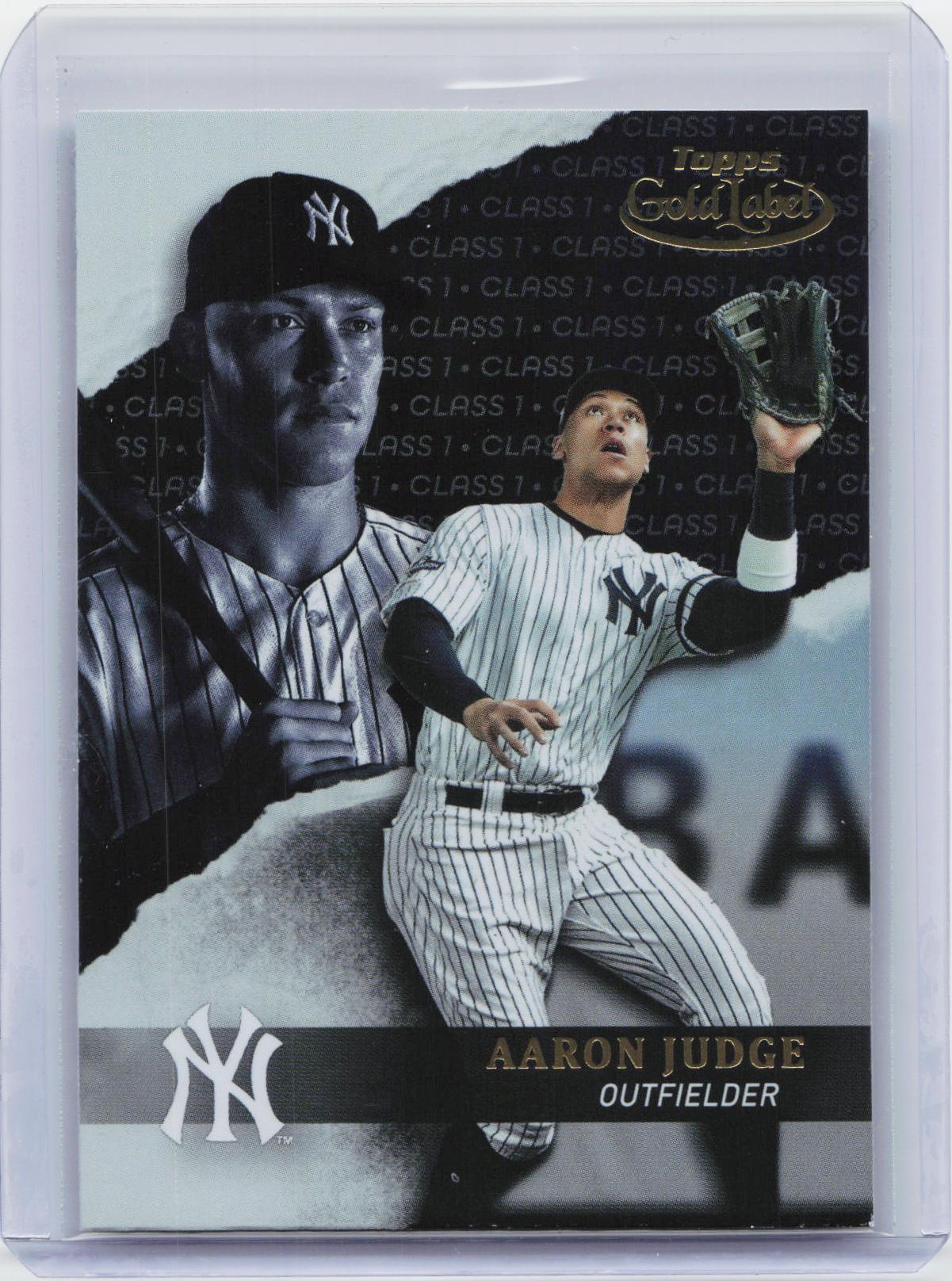 2020 Topps Gold Label #62 Aaron Judge Class 1 Black