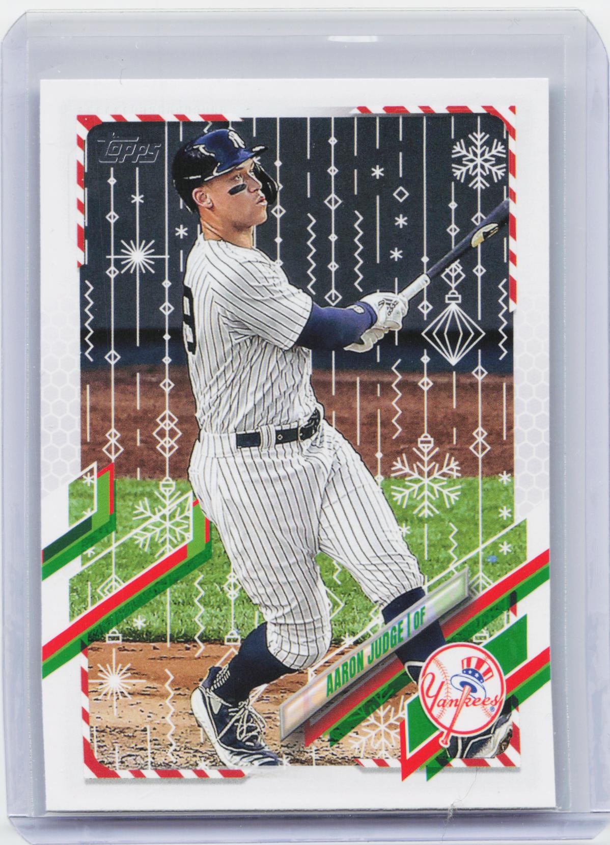 2021 Topps Holiday #HW99 Aaron Judge Metallic Holiday